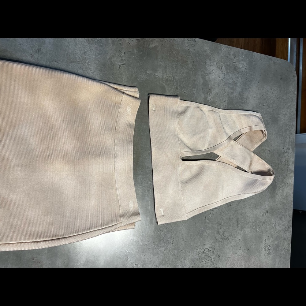 2 piece midi skirt with crop top